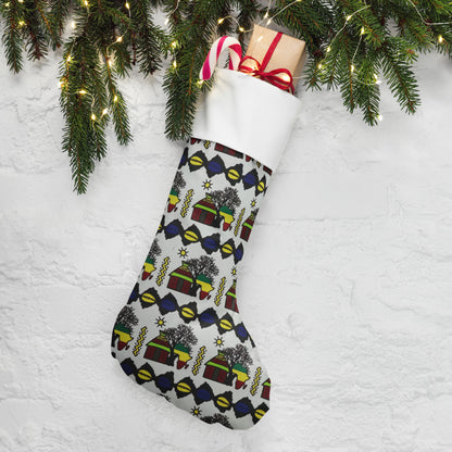 African Print Christmas Stockings