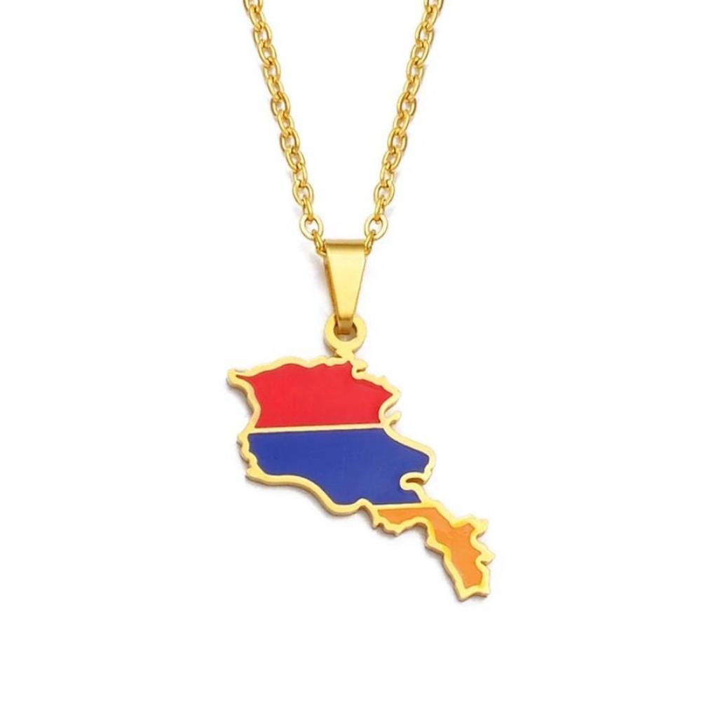 Armenia Map Necklace