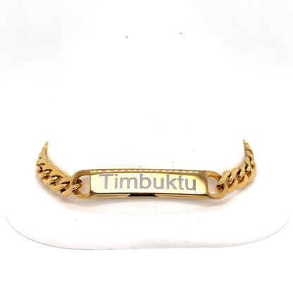 Personalized African Style Link Chain Bracelet