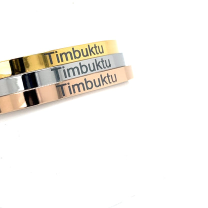 Personalized African Style Bangle Bracelet