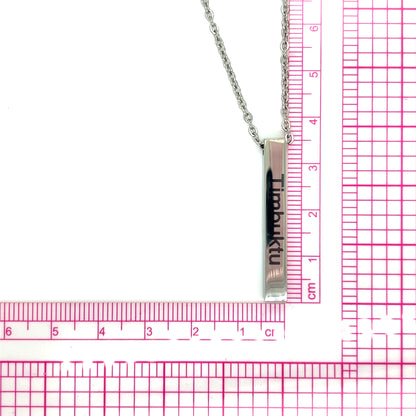 Personalized Square Bar Necklace