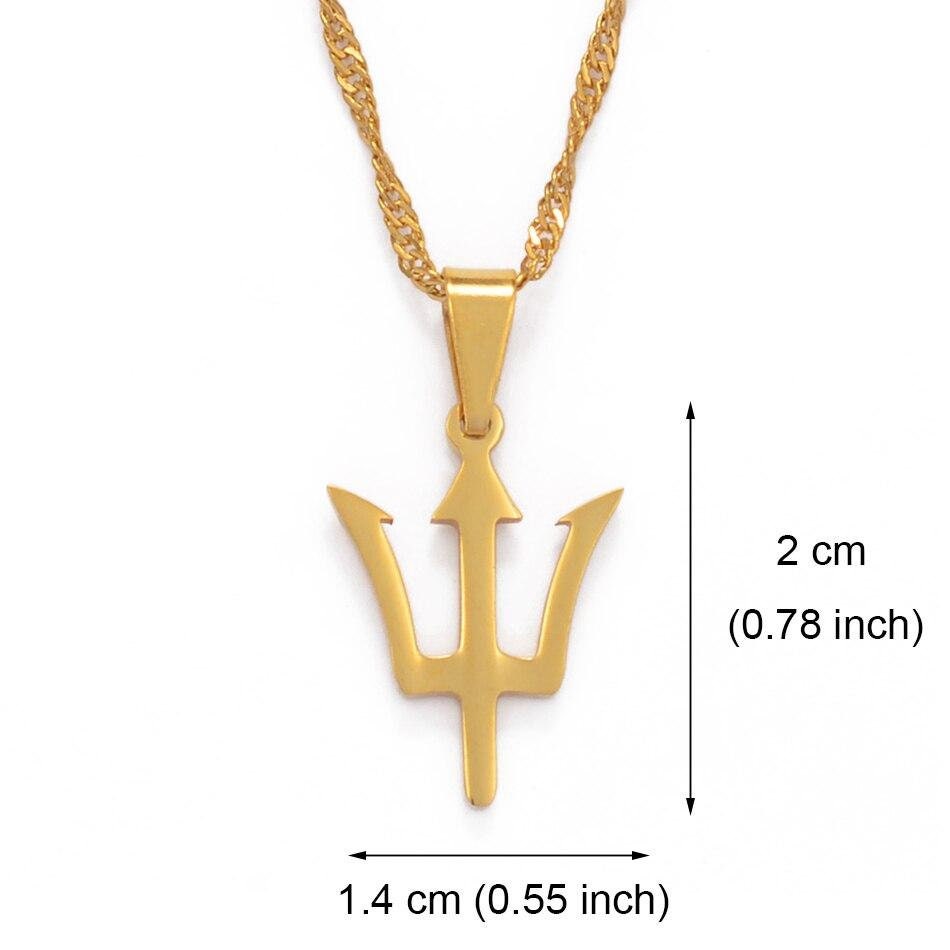 Barbados Bajan Trident Necklace