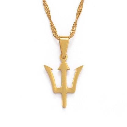 Barbados Bajan Trident Necklace