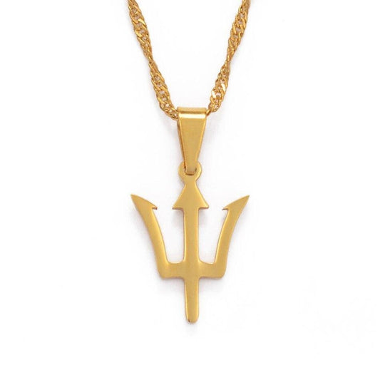 Barbados Bajan Trident Necklace