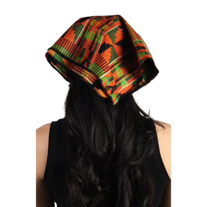 Kente Bandana | 100% Bio Cotton | Imported African Fabric with Traditional Patterns