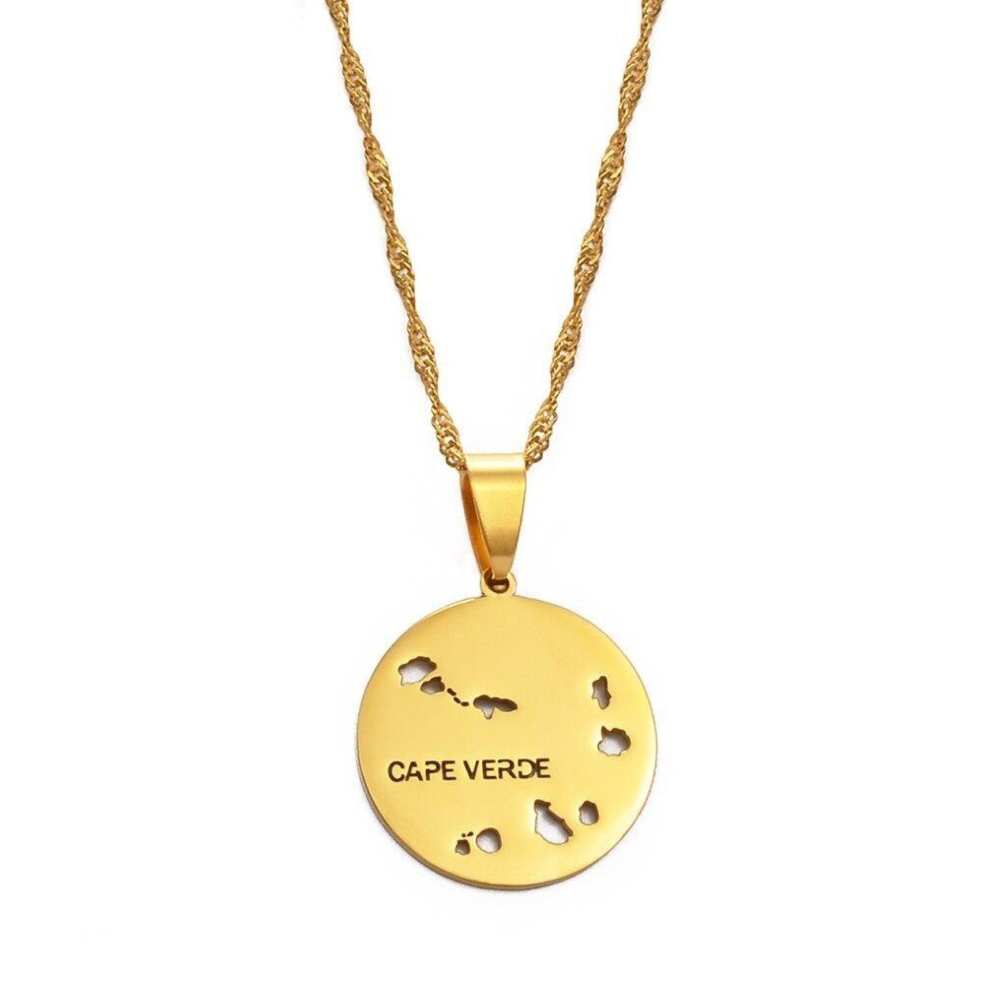 Cape Verde Map Necklace