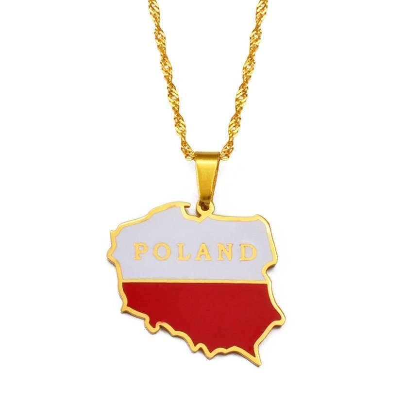 Poland Map Necklace