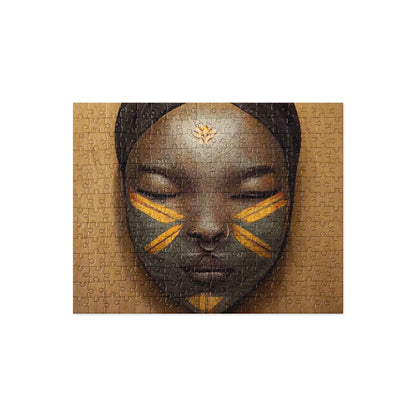 Deni Fitini Puzzle | African Girl With Tribal Facial Marks | 250 Pieces Fun, Artistic Decorative Board Game For Kids, Teenagers and Adults