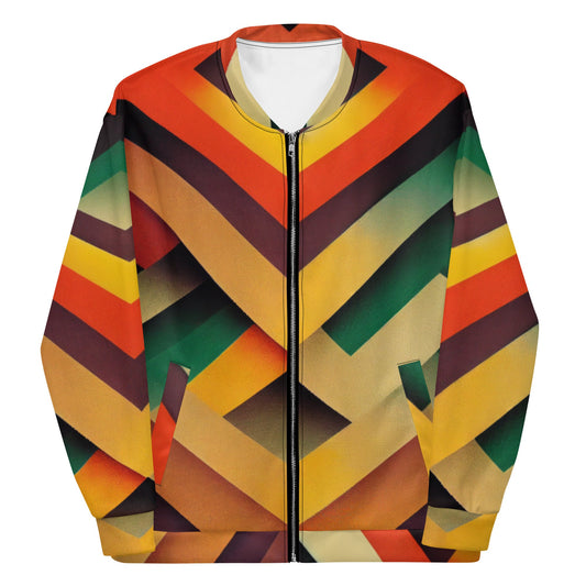 Ko Kura Unisex Bomber Jacket | African Inspired Print Comfortable To Keep you Warm