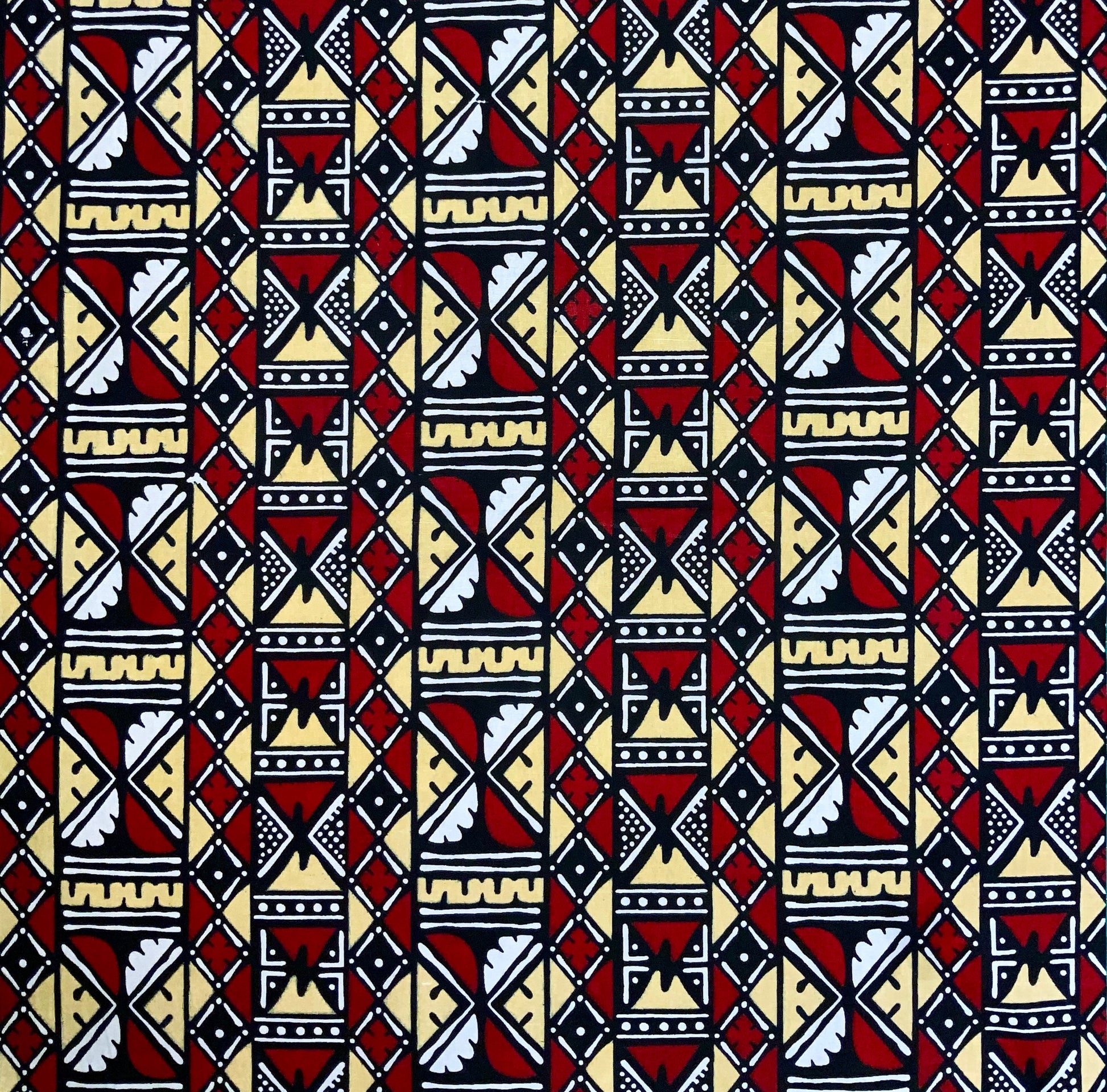 Bogolan Bandana | 100% Bio Cotton | Imported African Fabric with Traditional Patterns