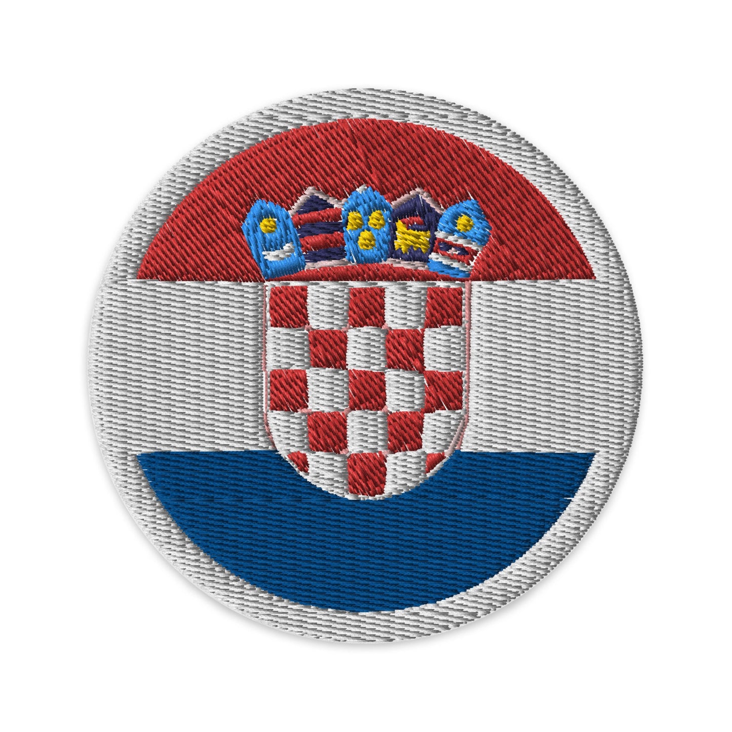 Croatia Flag Patch | Embroidered Iron-on or Sew-on DIY Applique For Vest, Backpack, Clothing Badge, Bikers, Travel Collectors, Souvenir