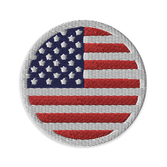 America Flag Patch | Embroidered Iron-on or Sew-on DIY Applique For Vest, Backpack, Clothing Badge, Bikers, Travel Collectors, Souvenir