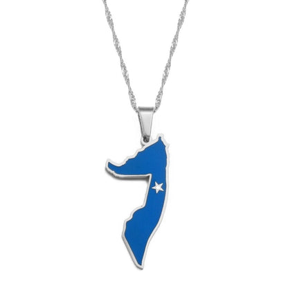 Somalia Map Necklace