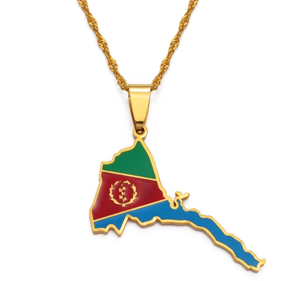 Eritrea Map Necklace