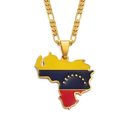 Venezuela Map Necklace