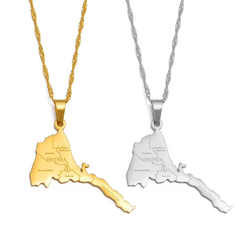 Eritrea Map Necklace