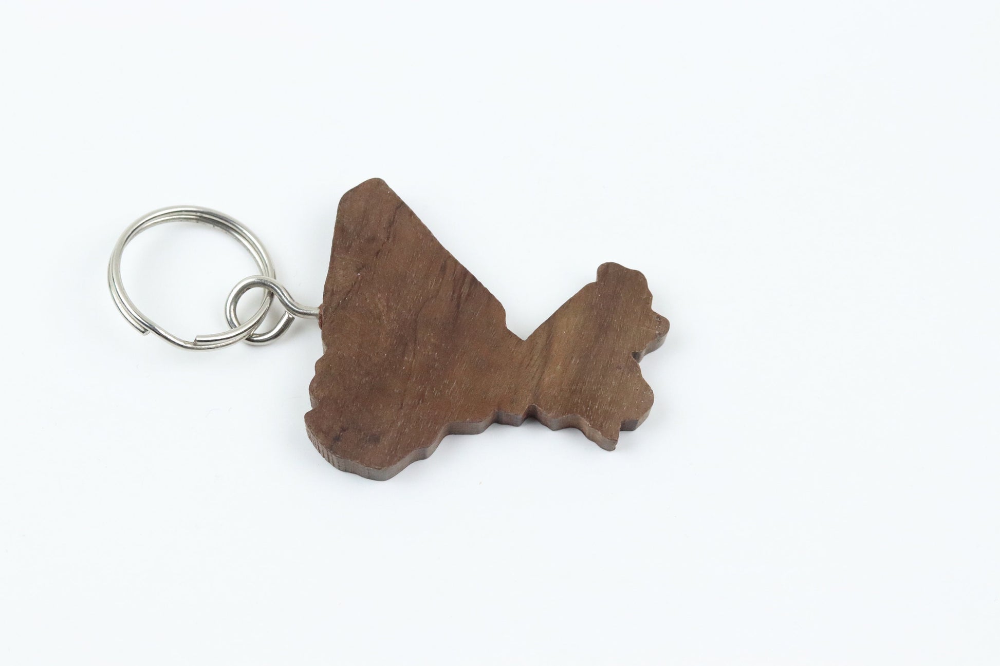 Mali Map Keychain | Wooden Unique Handmade Carved Natural Wood Piece Made by Artisans and Imported from Mali, West Africa