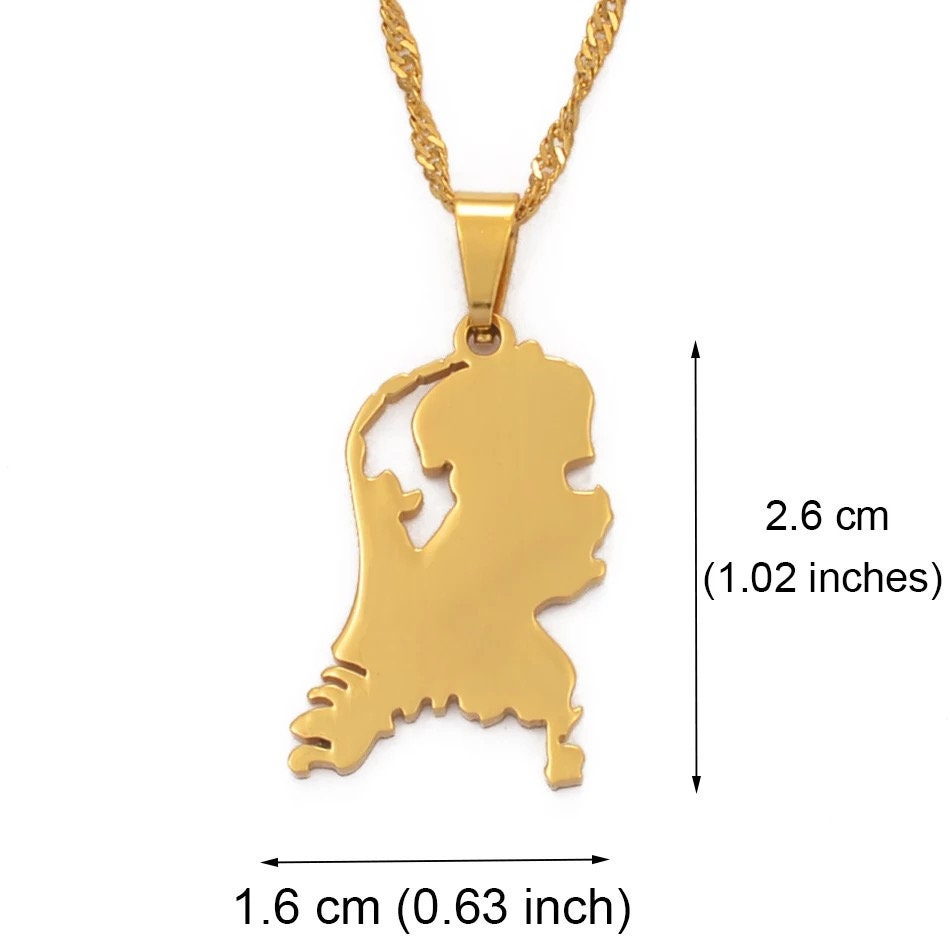 Netherlands Map Necklace