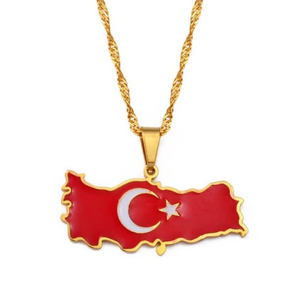 Turkey Map Necklace