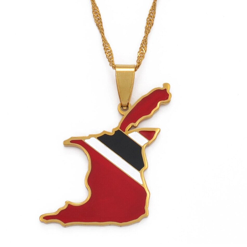 Trinidad Map Necklace