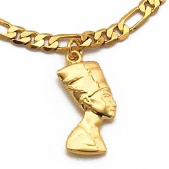 Queen Nefertiti Bracelet | Gold or Silver Plated Unisex Style of the Ancient Egyptian Figure for Both Men and Women Bracelet