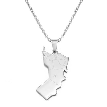 Oman Map Necklace