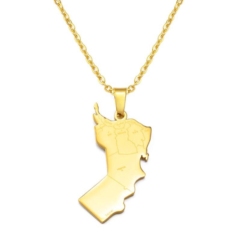 Oman Map Necklace