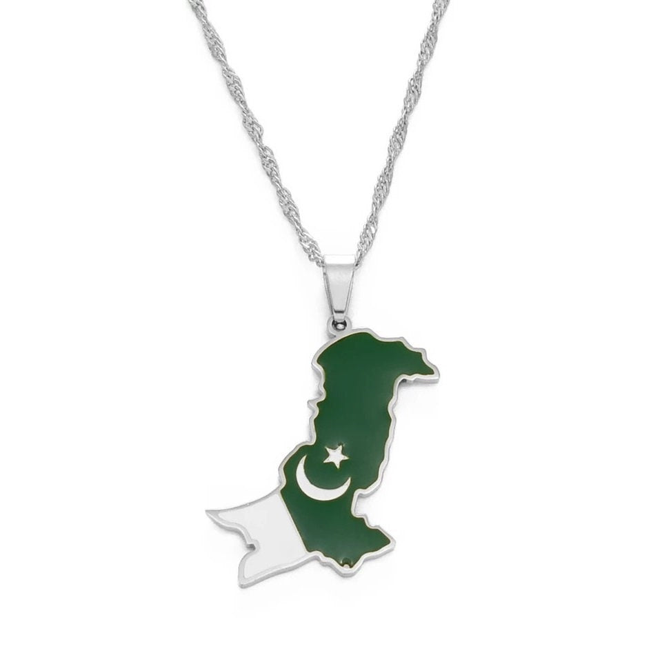 Pakistan Map Necklace