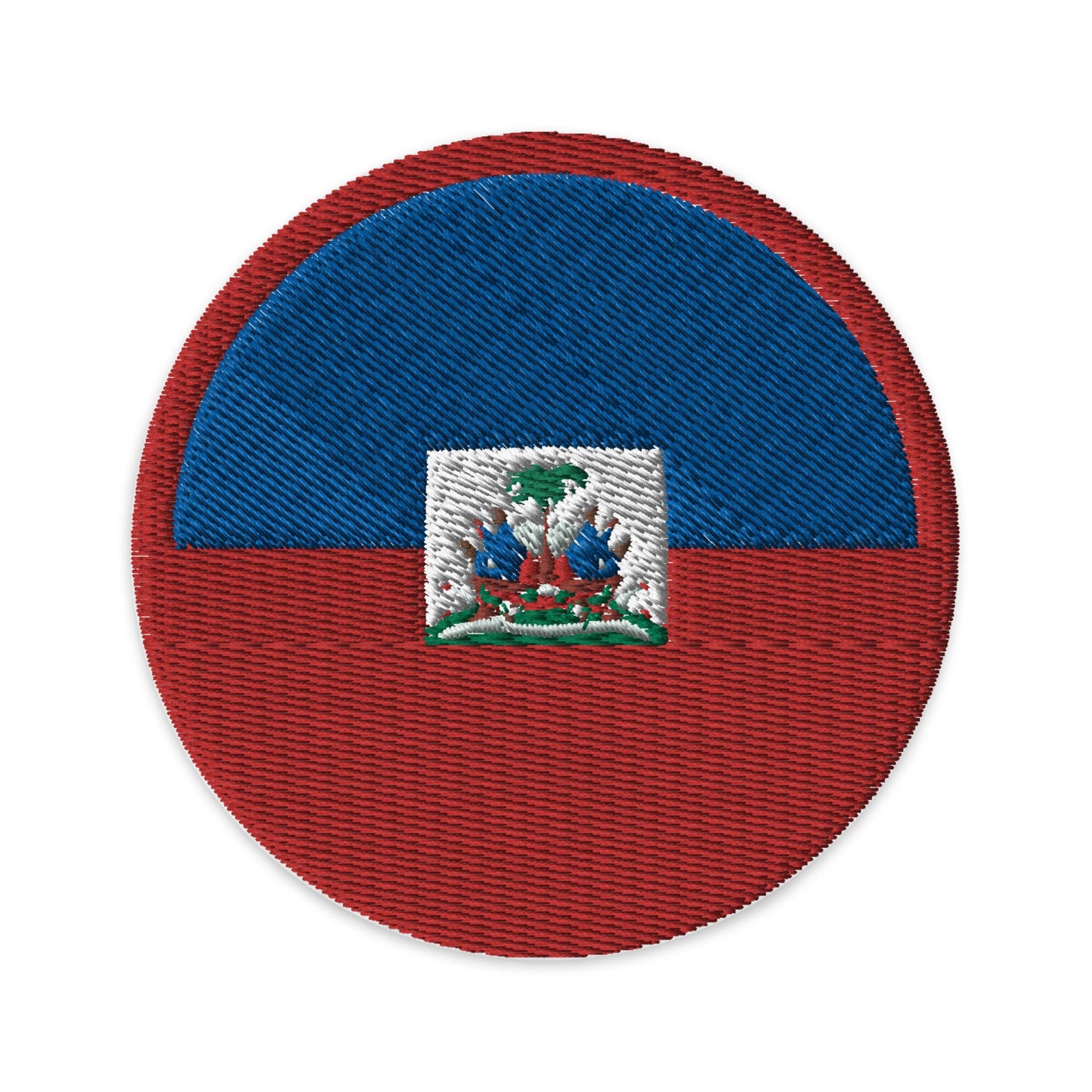 Haiti Flag Patch | Embroidered Iron-on or Sew-on DIY Applique For Vest, Backpack, Clothing Badge, Bikers, Travel Collectors, Souvenir