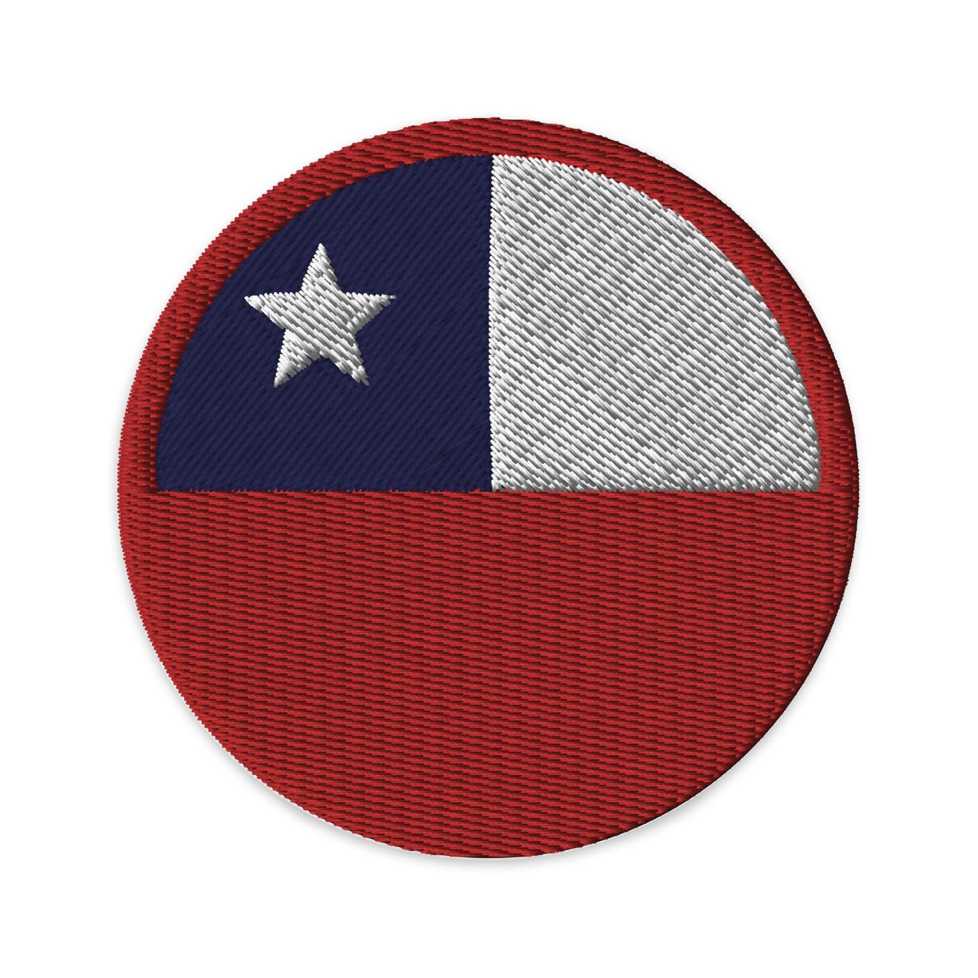 Chile Flag Patch | Embroidered Iron-on or Sew-on DIY Applique For Vest, Backpack, Clothing Badge, Bikers, Travel Collectors, Souvenir