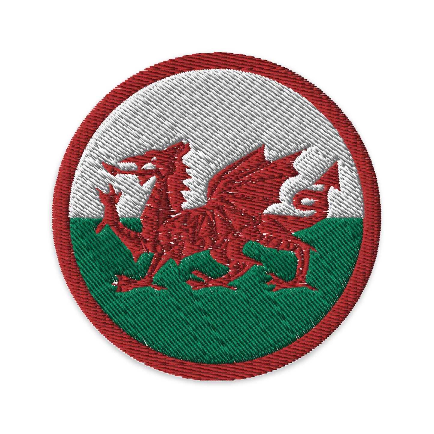 Wales Flag Patch | Embroidered Iron-on or Sew-on DIY Applique For Vest, Backpack, Clothing Badge, Bikers, Travel Collectors, Souvenir