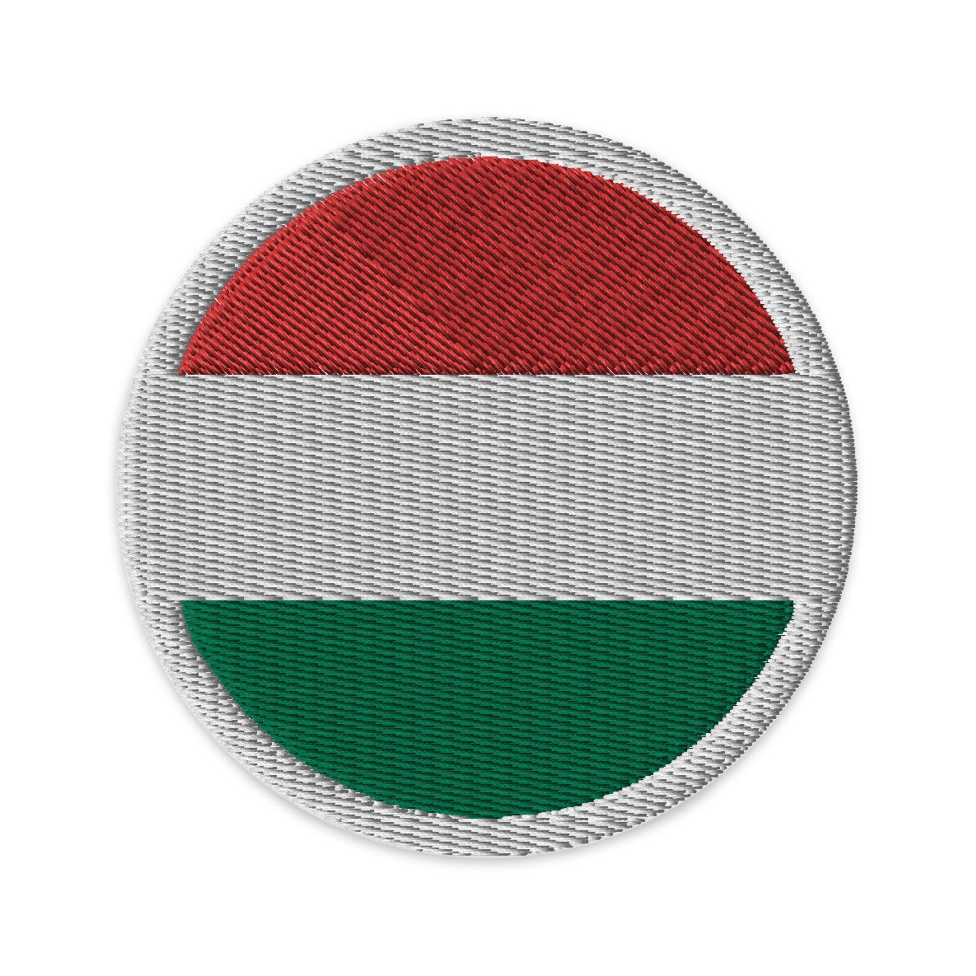 Hungary Flag Patch | Embroidered Iron-on or Sew-on DIY Applique For Vest, Backpack, Clothing Badge, Bikers, Travel Collectors, Souvenir