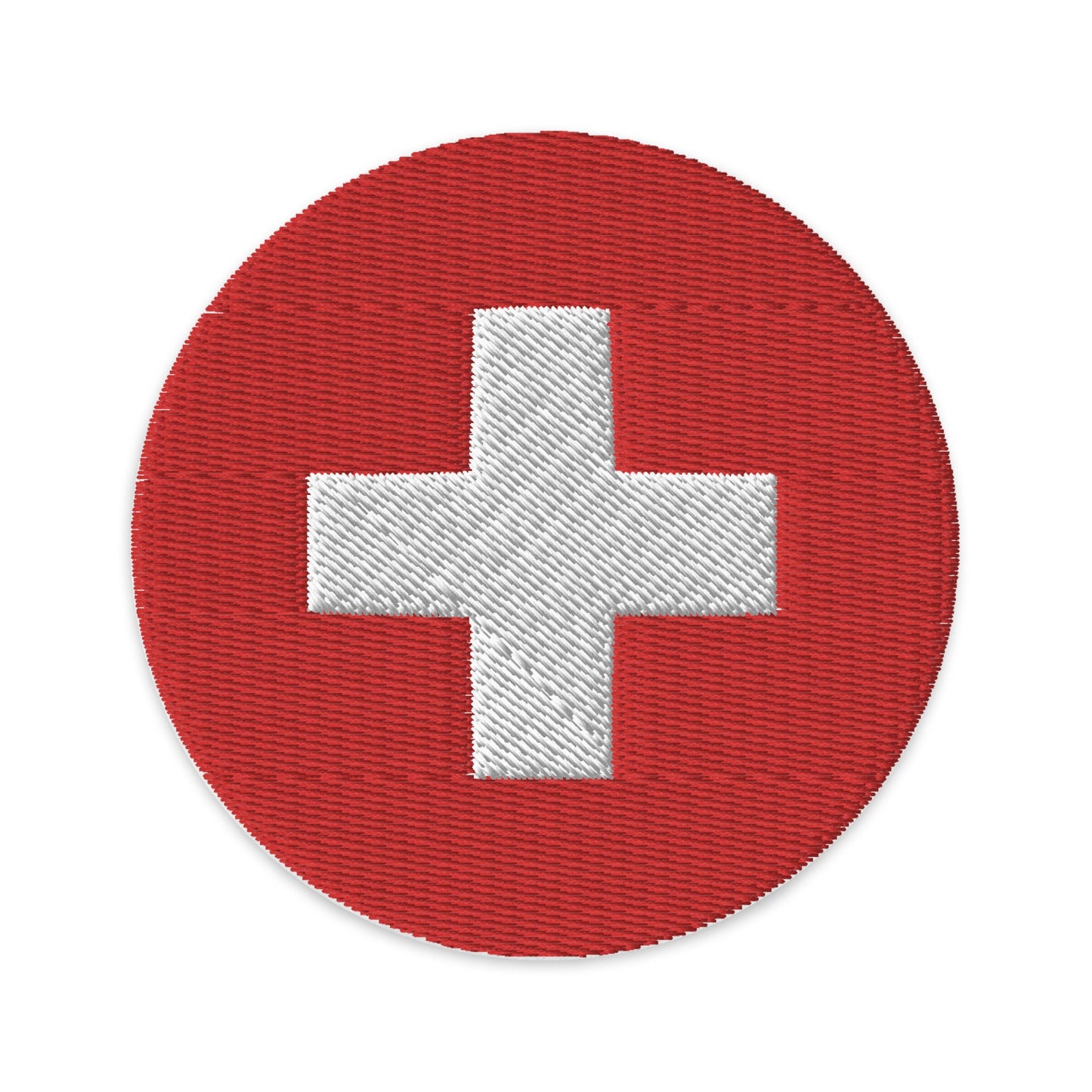 Switzerland Flag Patch | Embroidered Iron-on or Sew-on DIY Applique For Vest, Backpack, Clothing Badge, Bikers, Travel Collectors, Souvenir