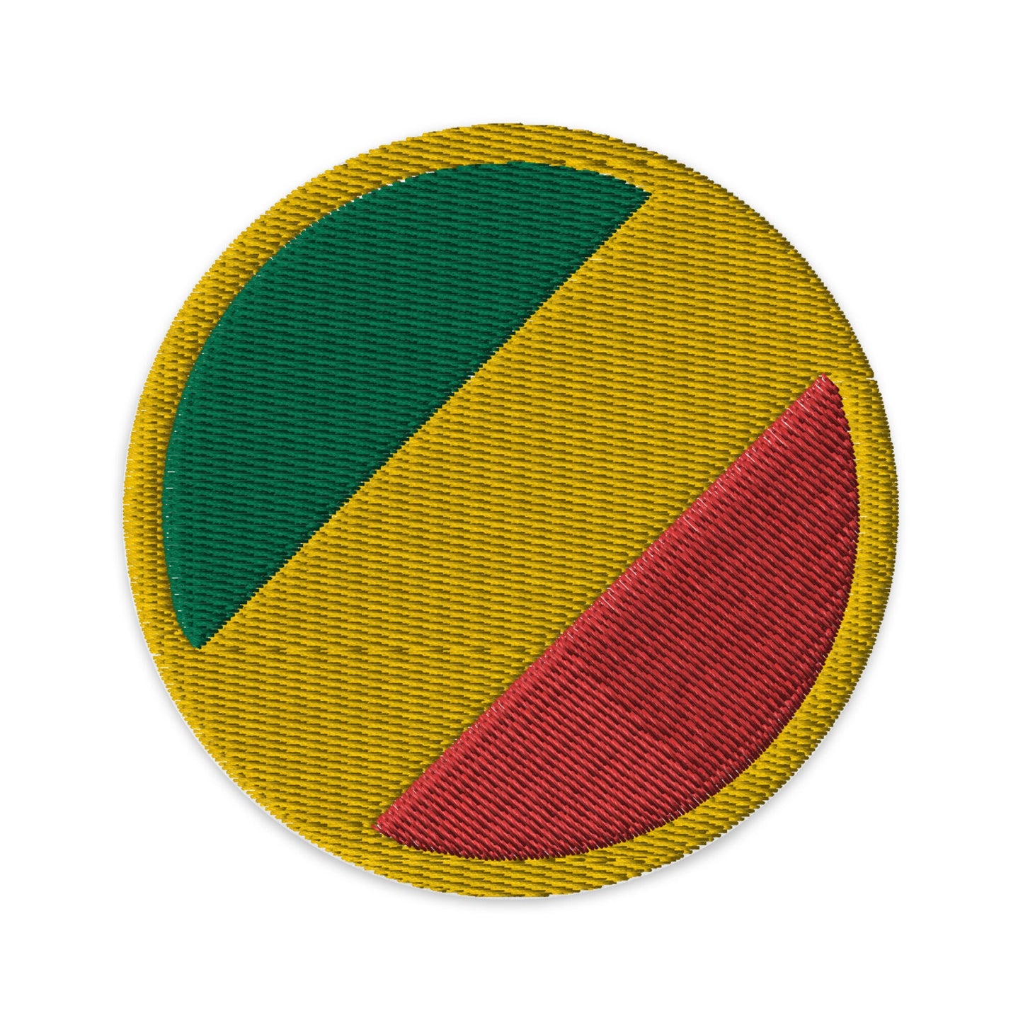 Congo Flag Patch | Embroidered Iron-on or Sew-on DIY Applique For Vest, Backpack, Clothing Badge, Bikers, Travel Collectors, Souvenir