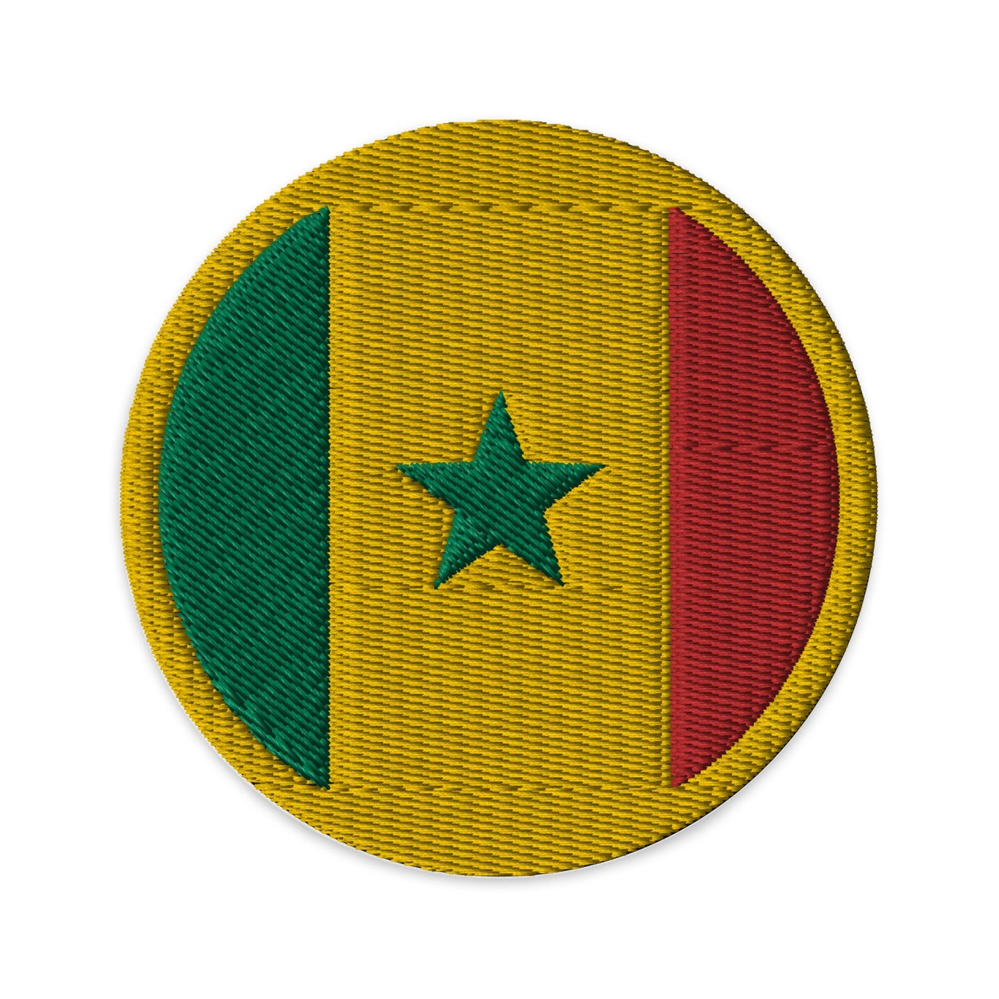 Senegal Flag Patch | Embroidered Iron-on or Sew-on DIY Applique For Vest, Backpack, Clothing Badge, Bikers, Travel Collectors, Souvenir