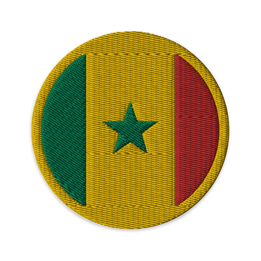 Senegal Flag Patch | Embroidered Iron-on or Sew-on DIY Applique For Vest, Backpack, Clothing Badge, Bikers, Travel Collectors, Souvenir