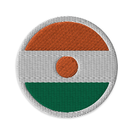 Niger Flag Patch | Embroidered Iron-on or Sew-on DIY Applique For Vest, Backpack, Clothing Badge, Bikers, Travel Collectors, Souvenir