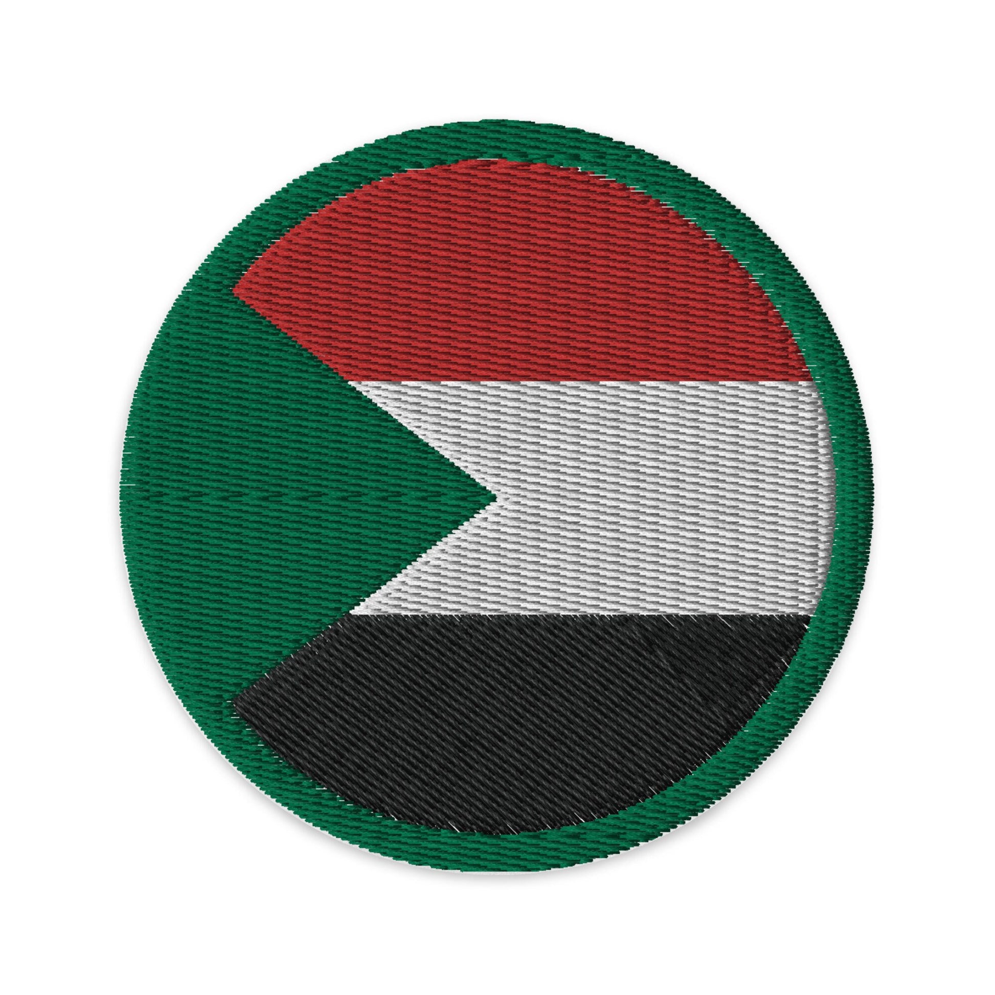 Sudan Flag Patch | Embroidered Iron-on or Sew-on DIY Applique For Vest, Backpack, Clothing Badge, Bikers, Travel Collectors, Souvenir