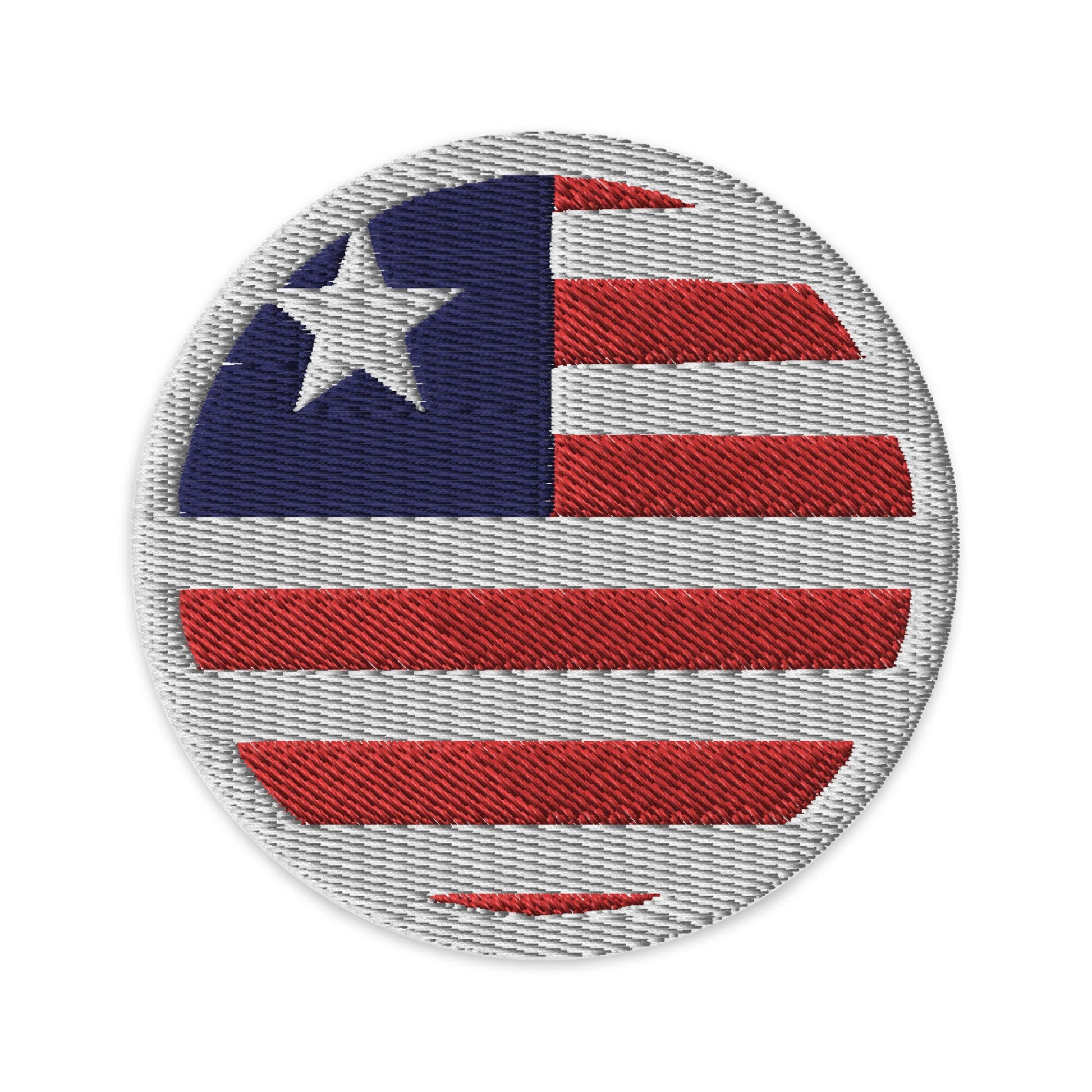 Liberia Flag Patch | Embroidered Iron-on or Sew-on DIY Applique For Vest, Backpack, Clothing Badge, Bikers, Travel Collectors, Souvenir