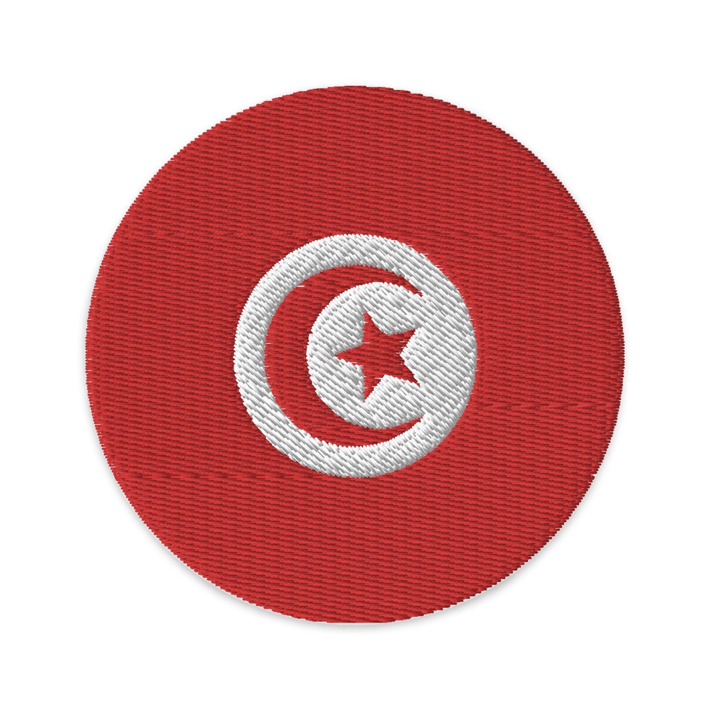 Tunisia Flag Patch | Embroidered Iron-on or Sew-on DIY Applique For Vest, Backpack, Clothing Badge, Bikers, Travel Collectors, Souvenir