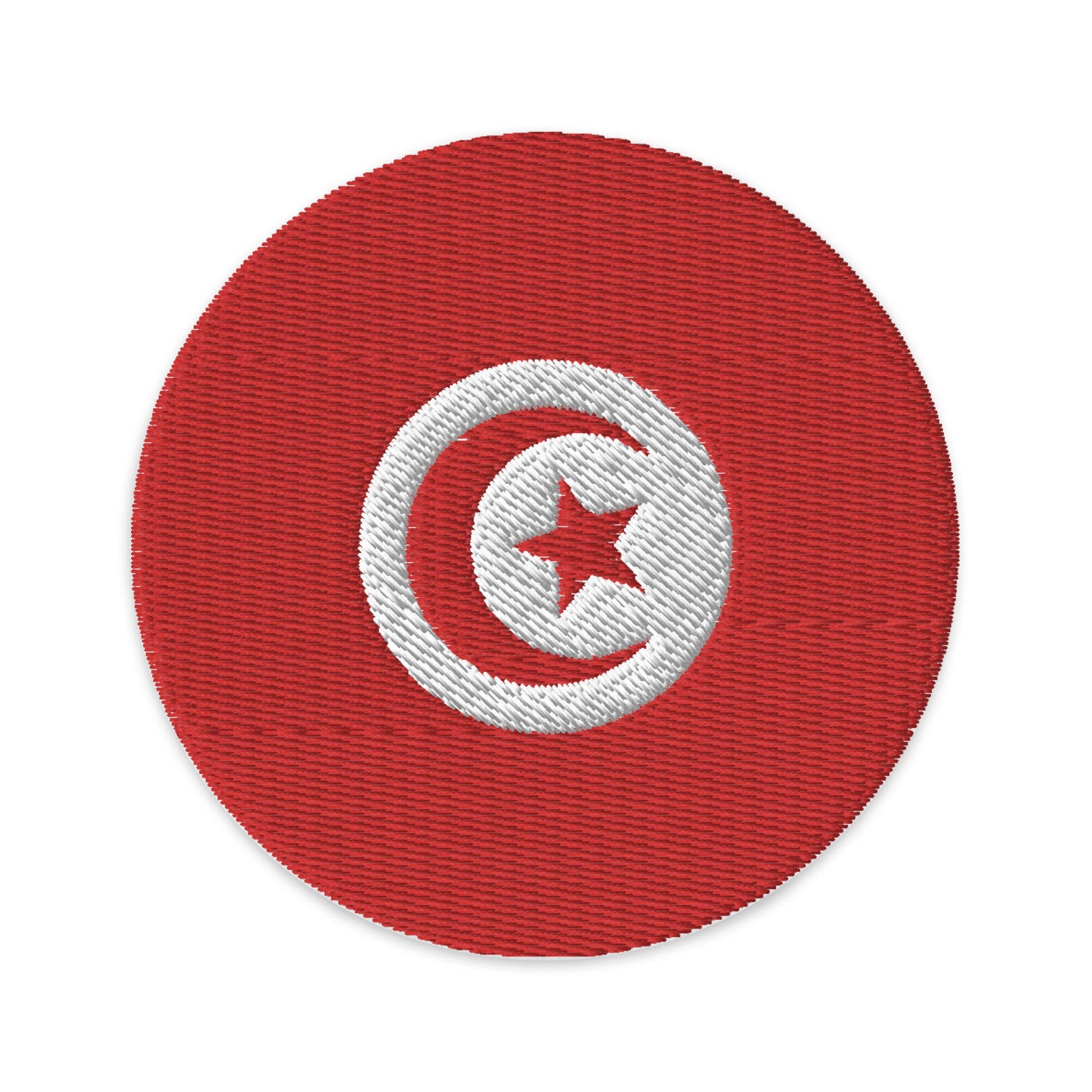 Tunisia Flag Patch | Embroidered Iron-on or Sew-on DIY Applique For Vest, Backpack, Clothing Badge, Bikers, Travel Collectors, Souvenir