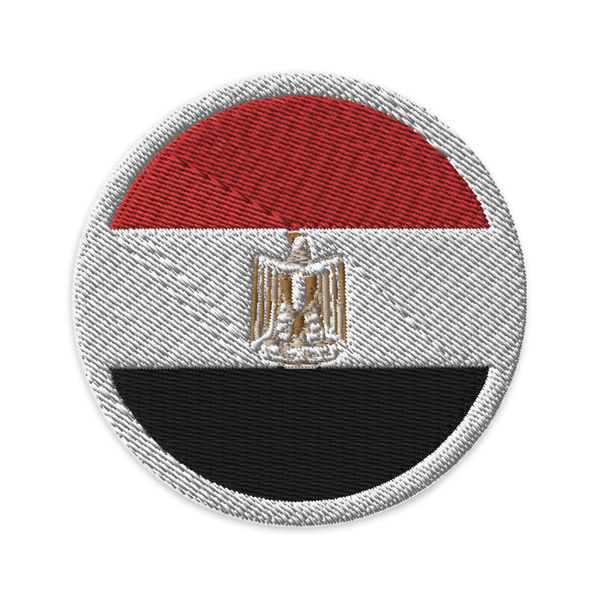 Egypt Flag Patch | Embroidered Iron-on or Sew-on DIY Applique For Vest, Backpack, Clothing Badge, Bikers, Travel Collectors, Souvenir