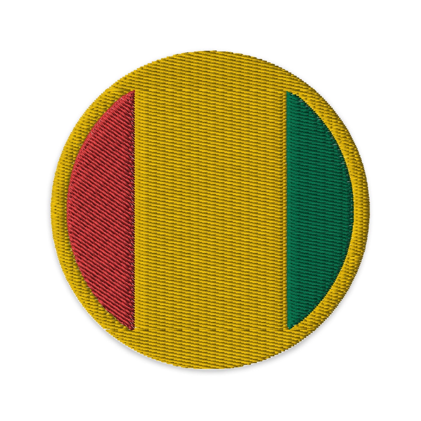 Guinea Flag Patch | Embroidered Iron-on or Sew-on DIY Applique For Vest, Backpack, Clothing Badge, Bikers, Travel Collectors, Souvenir