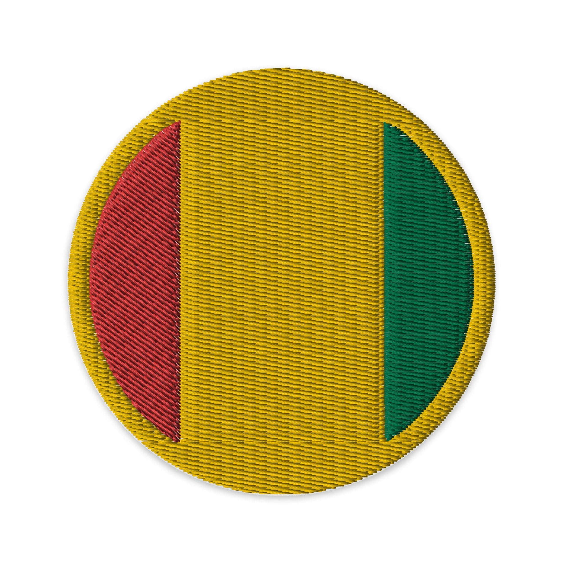 Guinea Flag Patch | Embroidered Iron-on or Sew-on DIY Applique For Vest, Backpack, Clothing Badge, Bikers, Travel Collectors, Souvenir