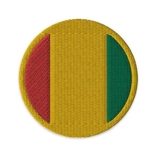 Guinea Flag Patch | Embroidered Iron-on or Sew-on DIY Applique For Vest, Backpack, Clothing Badge, Bikers, Travel Collectors, Souvenir