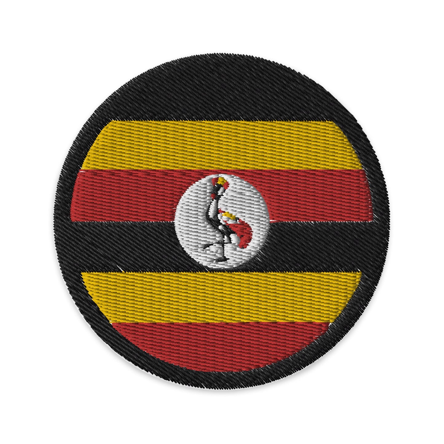 Uganda Flag Patch | Embroidered Iron-on or Sew-on DIY Applique For Vest, Backpack, Clothing Badge, Bikers, Travel Collectors, Souvenir