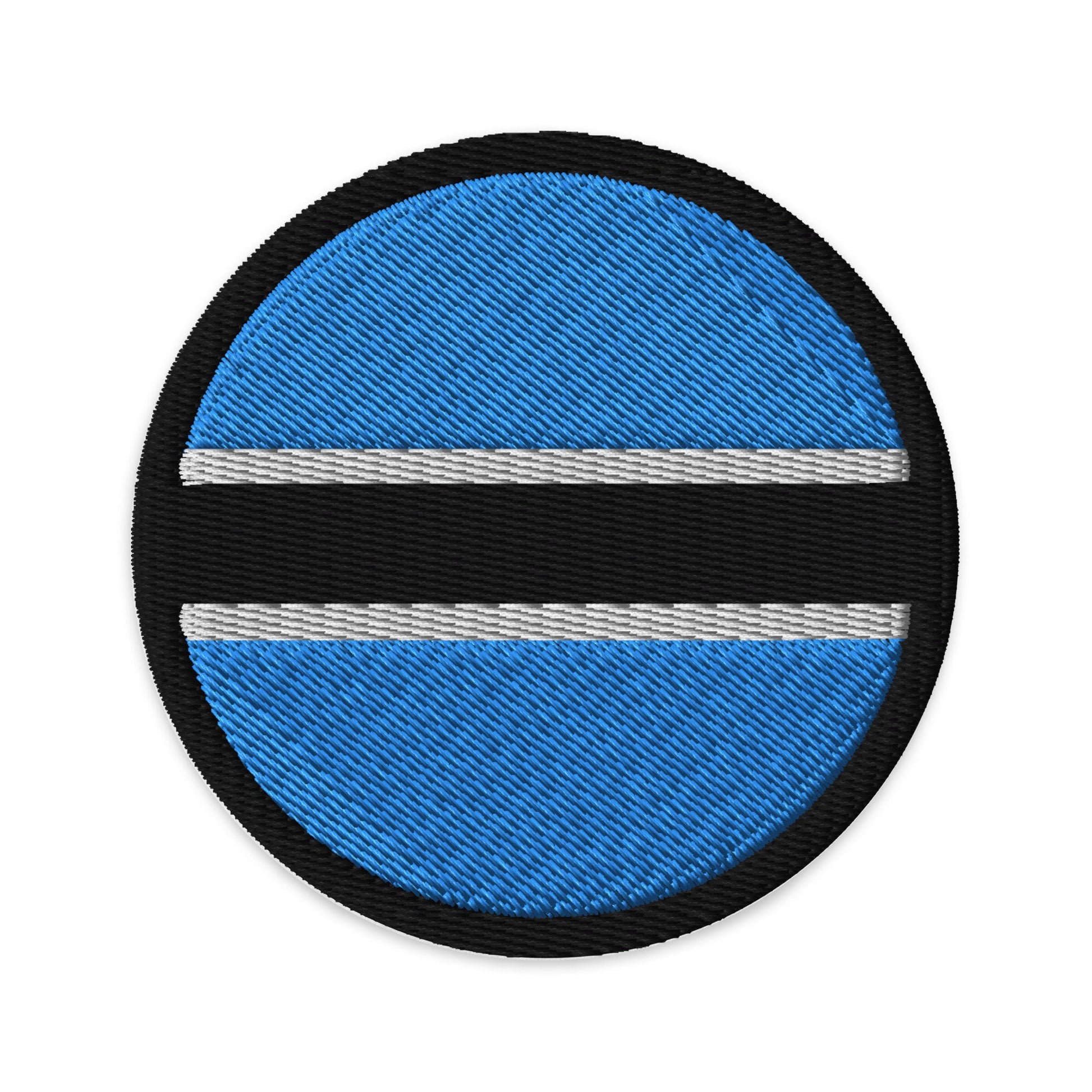 Botswana Flag Patch | Embroidered Iron-on or Sew-on DIY Applique For Vest, Backpack, Clothing Badge, Bikers, Travel Collectors, Souvenir