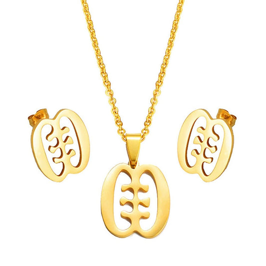 Ese Ne Tekrema Necklace and Earrings Set