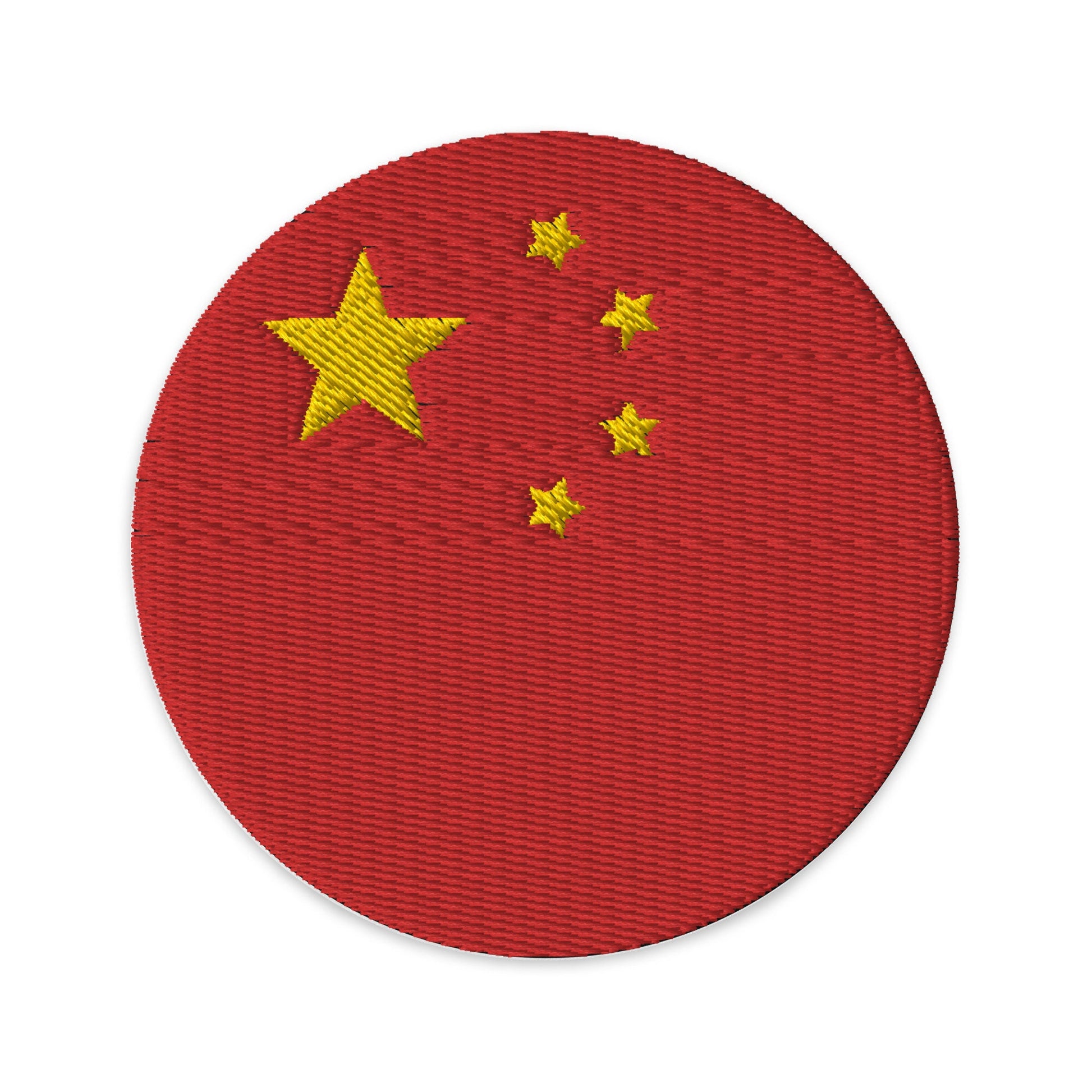 China Flag Patch | Embroidered Iron-on or Sew-on DIY Applique For Vest, Backpack, Clothing Badge, Bikers, Travel Collectors, Souvenir