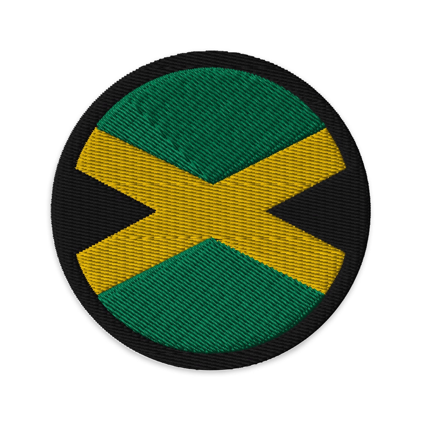 Jamaica Flag Patch | Embroidered Iron-on or Sew-on DIY Applique For Vest, Backpack, Clothing Badge, Bikers, Travel Collectors, Souvenir